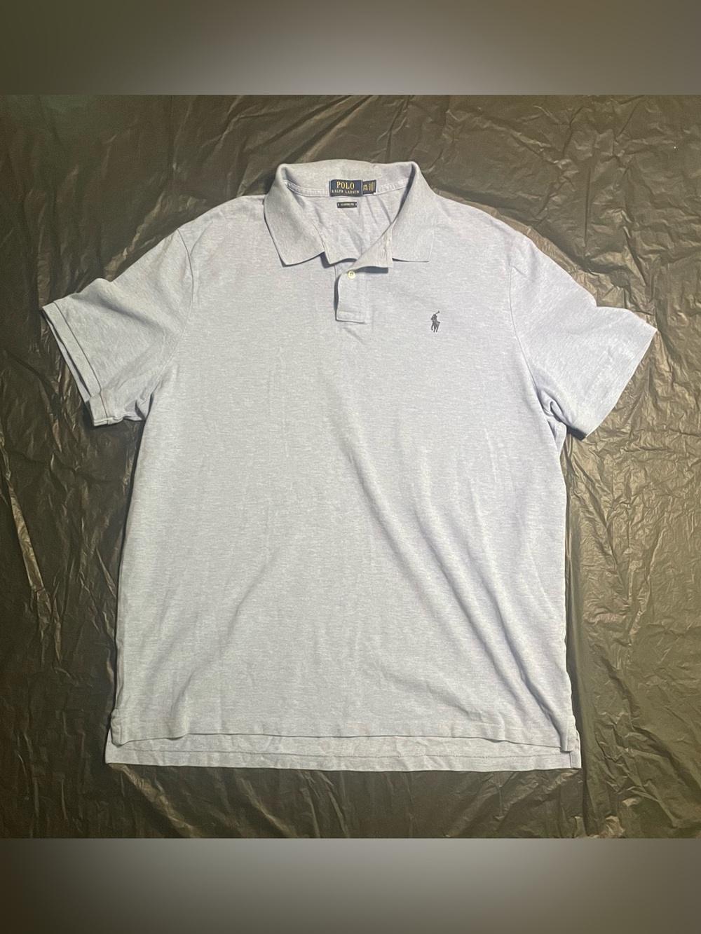 Ralph Lauren Polo Shirt in Pale Blue with Embroidered Logo
